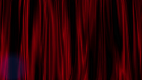 red curtain background