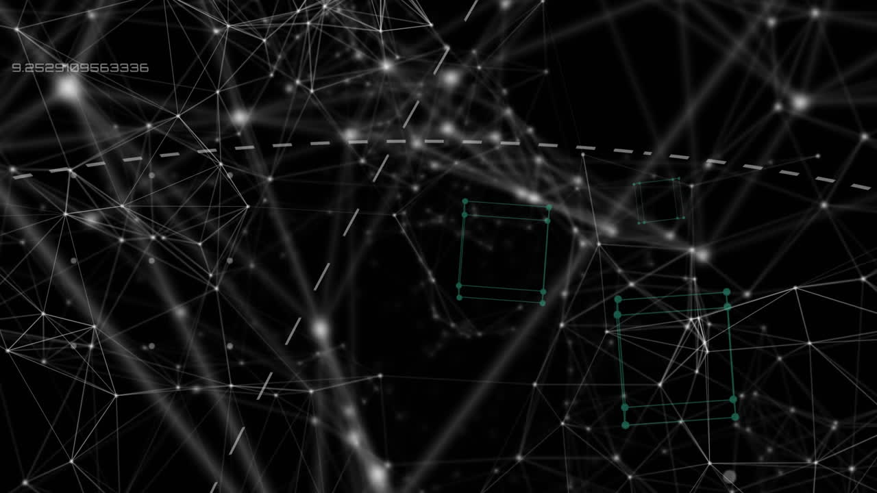 Animation of trajectory lines with networks of connections