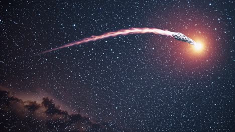 meteoroid entering the earth's atmosphere