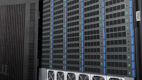 data centre with stacked servers storing cloud data - server farm infrastructure