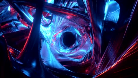 sci-fi colorful tunnel