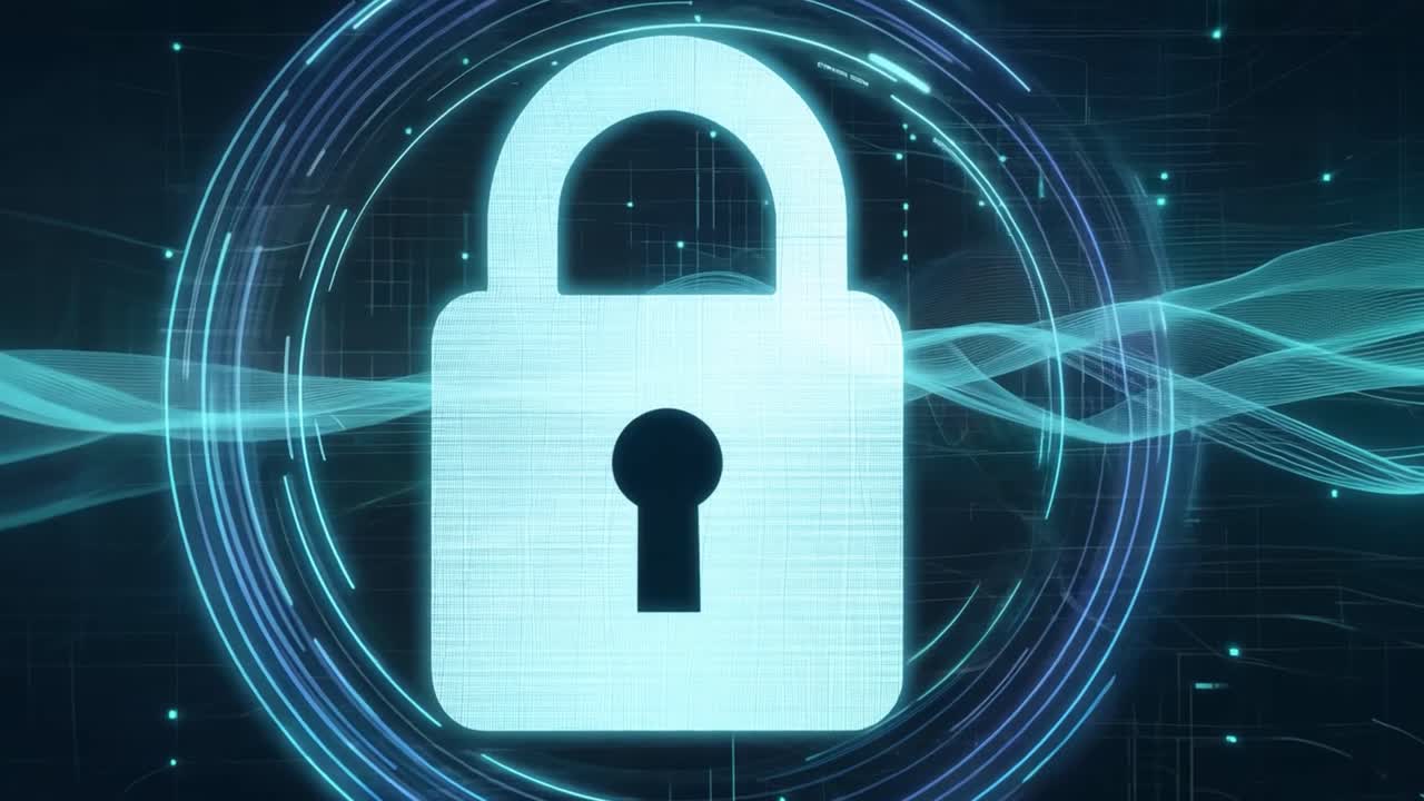 Padlock representing cybersecurity