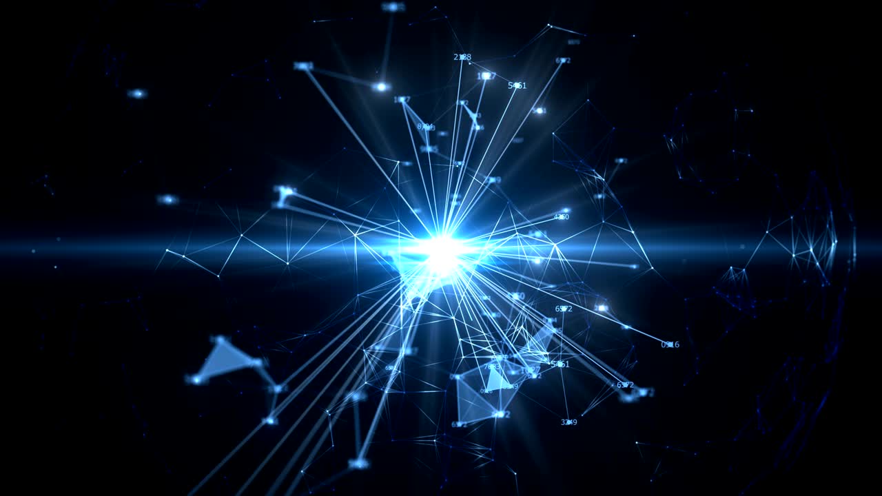 Fundo abstrato de comunicação, ciência e tecnologia.