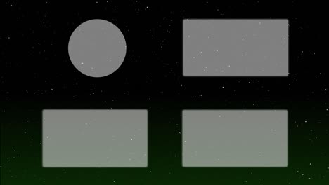 espacio galaxia tarjeta de finalización pantalla de finalización gráficos de movimiento