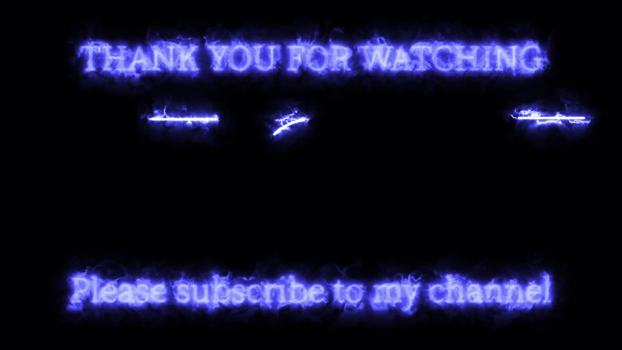 컬러 플레임 엔드 카드 엔딩 스크린 모션 그래픽