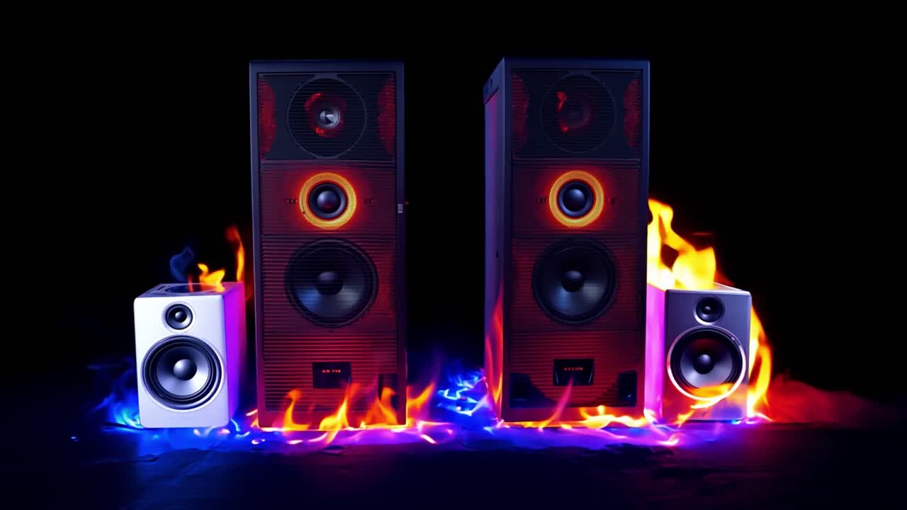 Speakers on Fire