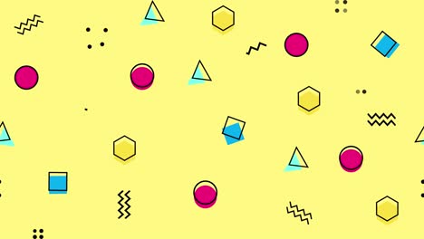 animated yellow pattern background