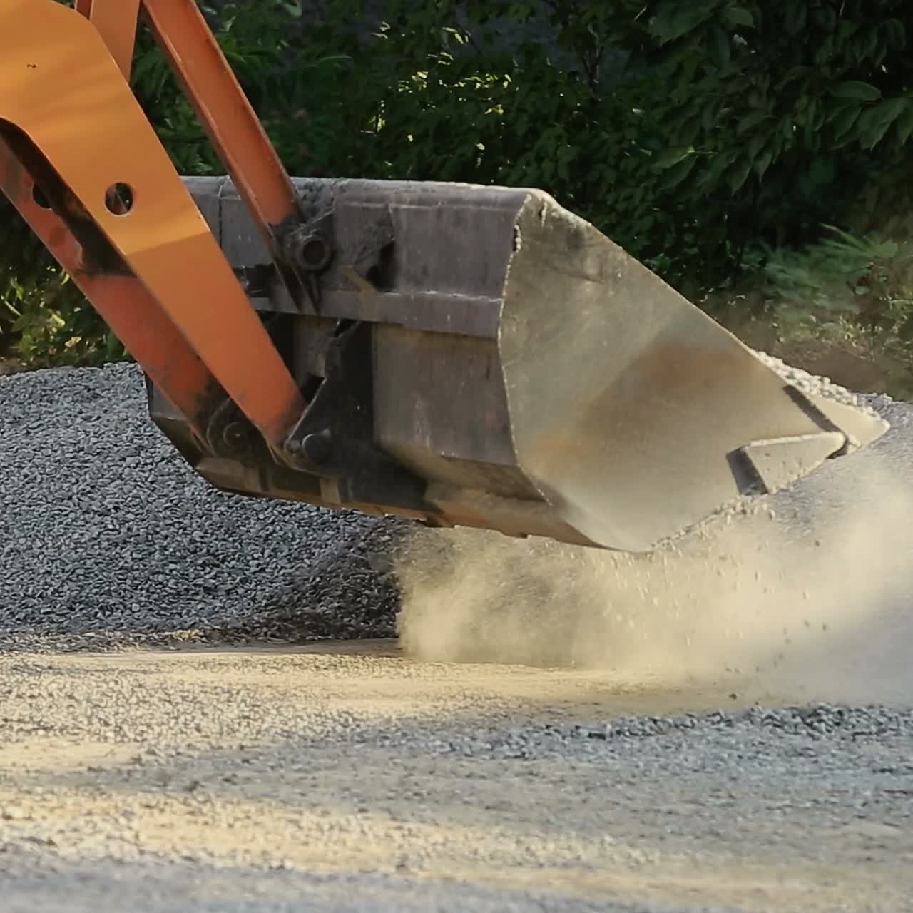 Workers During Asphalting