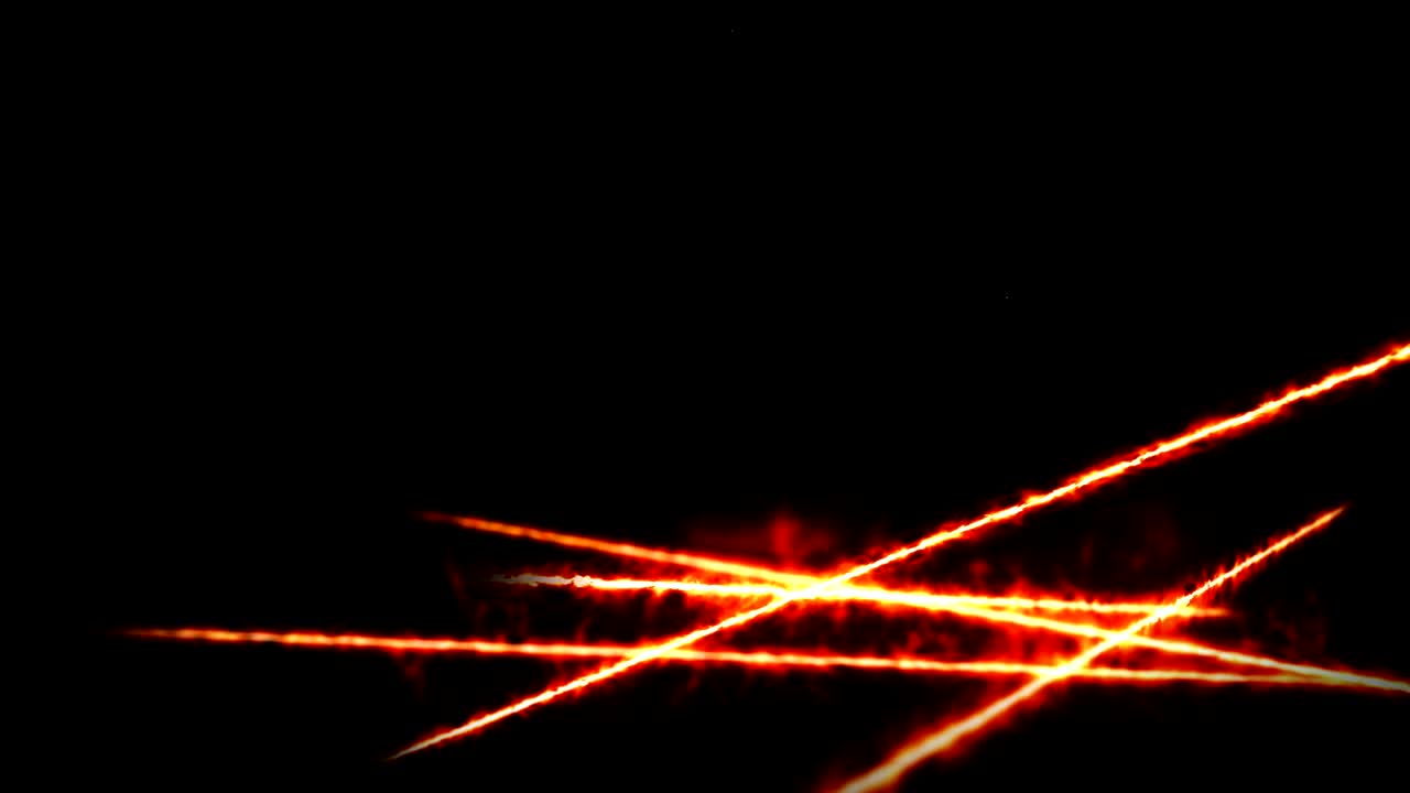 Background Animation of Flowing Streaks of Light, Orange Line,