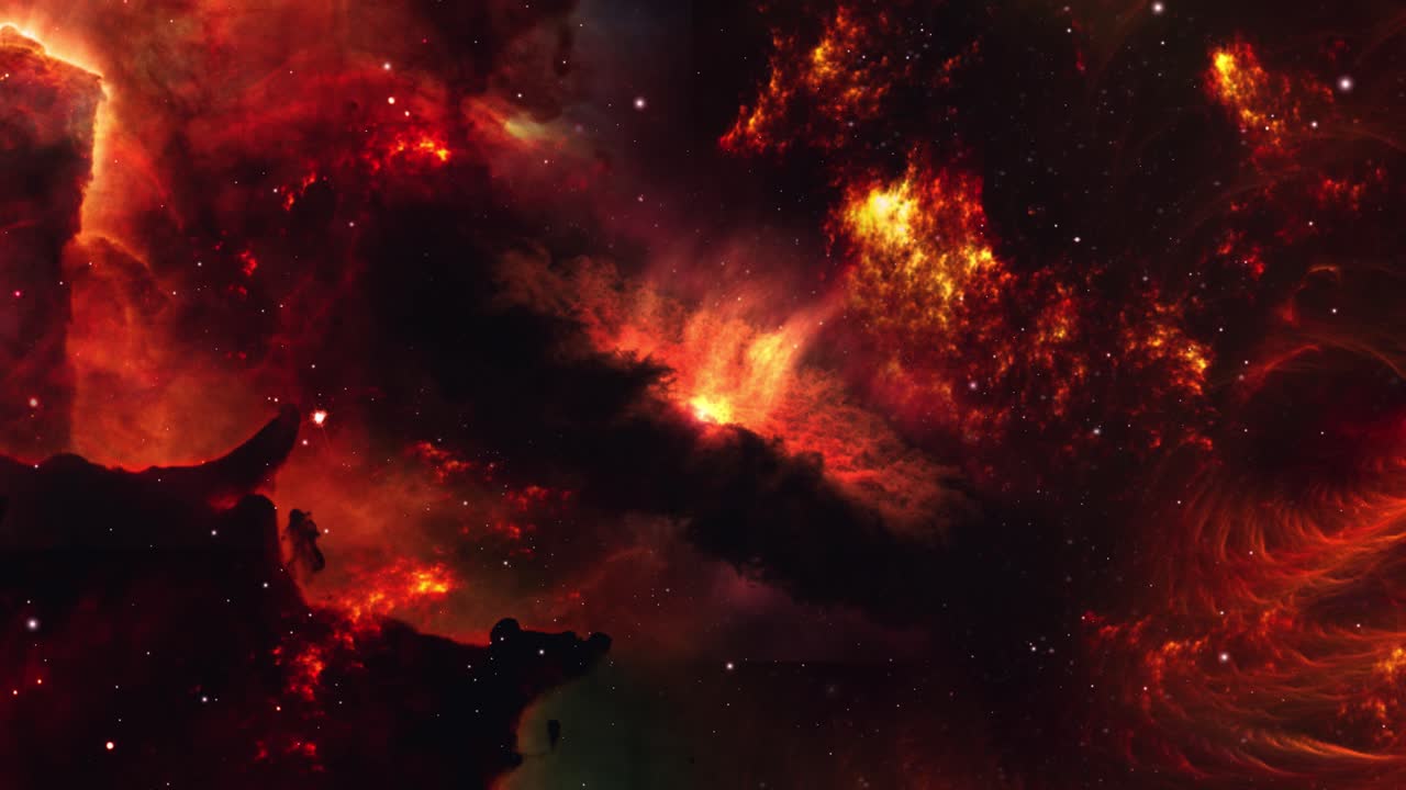 nebulosa, animación espacial, se puede utilizar para el fondo