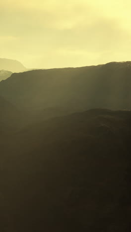 mountain landscape at sunrise/sunset