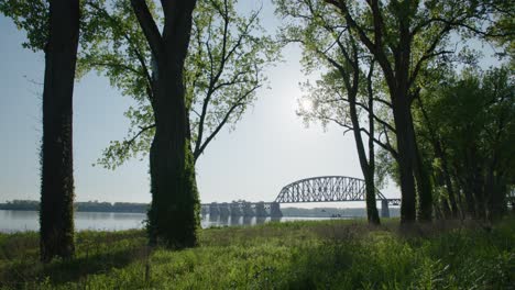 scenic bridge kentucky trees water