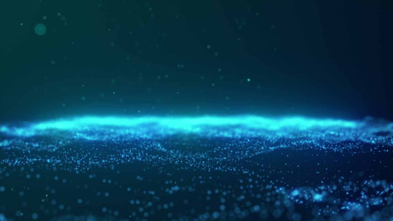 Abstract Blue Particle Background