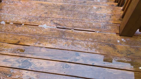 Back-Porch-Wet-From-Melting-Snow-after-Storm