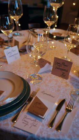 warm and festive celebration dinner