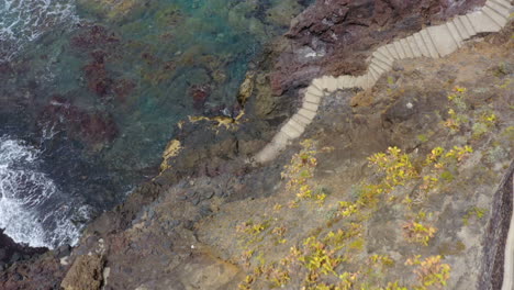 aerial view of the fishing village garachico in tenerife