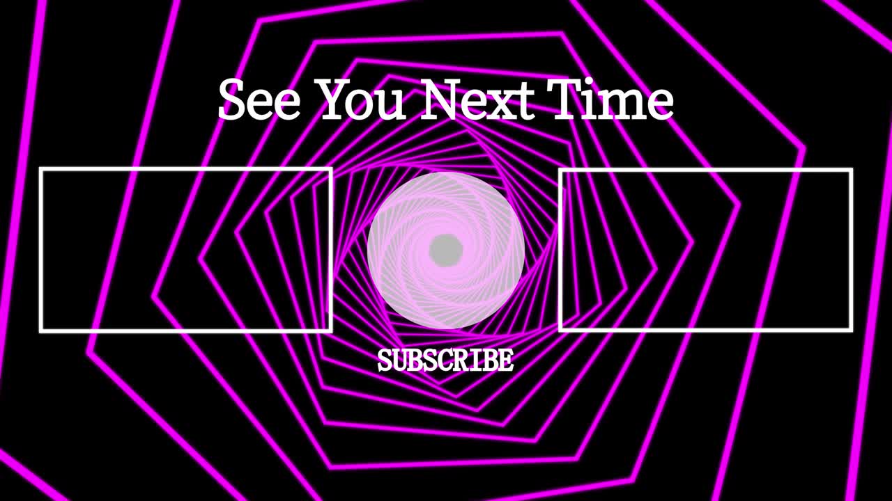 Shape continuous progress end card ending screen motion graphics