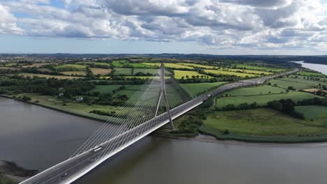 Waterford Ireland drone Timelapse Francis Meagre Bridge gateway to South East Ireland dramatic structure over the River Suir Ireland Epic Locations