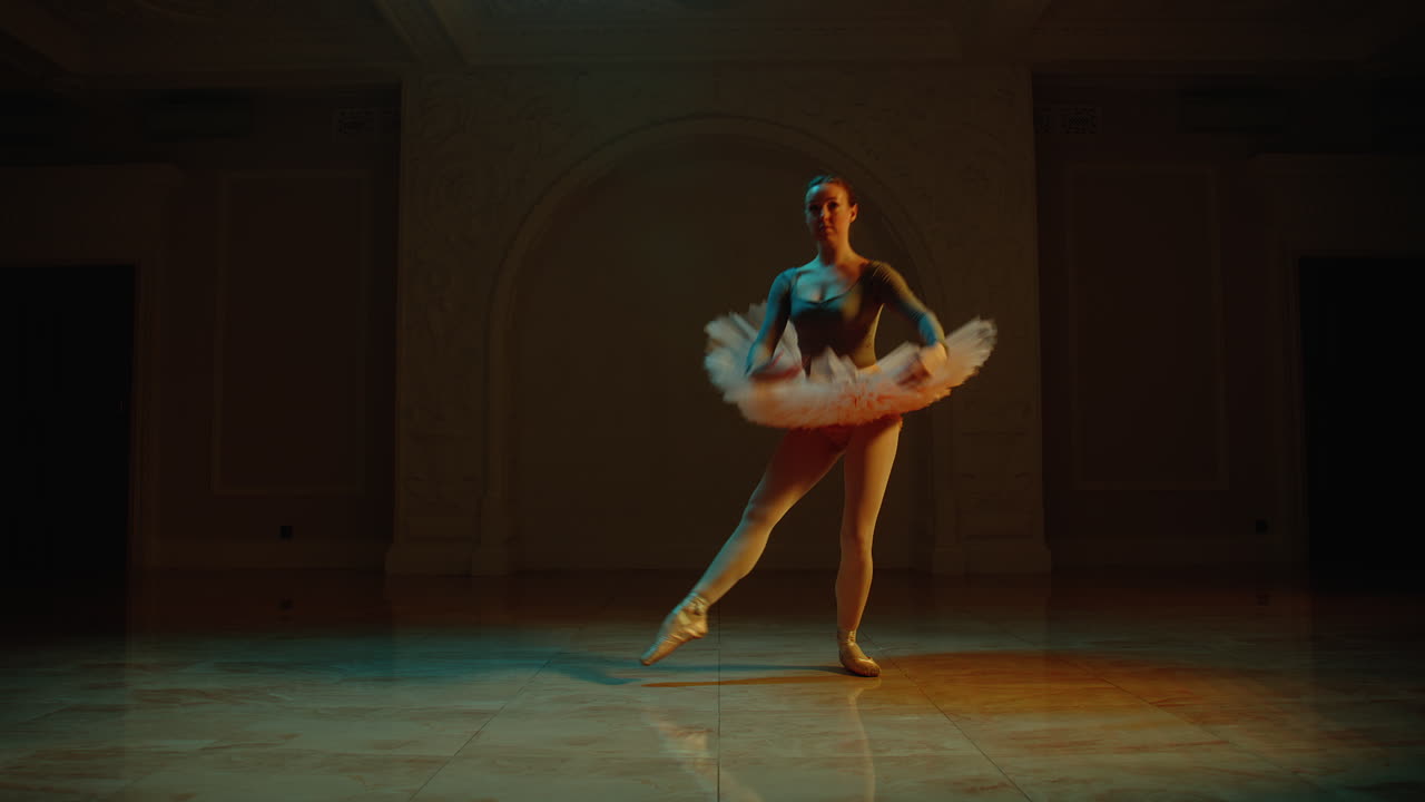 bailarina de ballet en un estudio