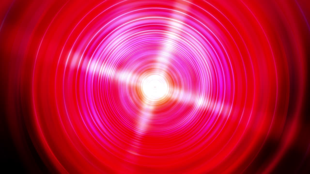 추상적인 은 원, 방사선 조명, 다채로운 소용돌이 개념의 배경, 프레젠테이션 슬라이드의 밝은 반이는 둥근 회전, 무결한 루프, 미래의 하이테크 모션, 끝없는 배경