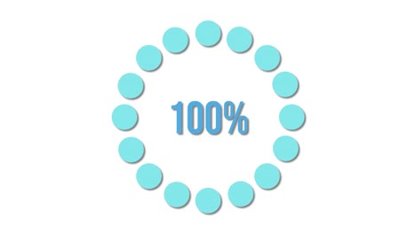 circular progress animation with increasing percentages, featuring smooth transitions and a clean, minimalist design on a white background