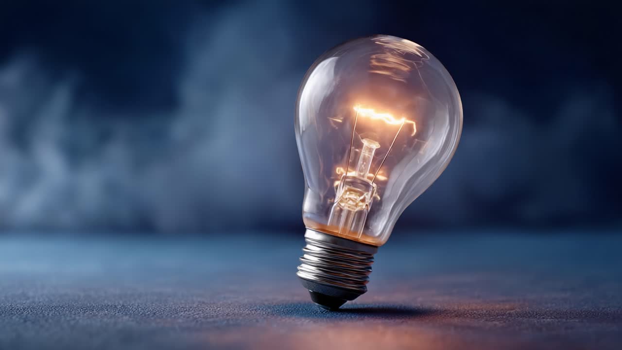 The Stunning Evolution of a Light Bulb: Capturing the Beauty of Illumination from Flicker to Radiance in Two Captivating Frames