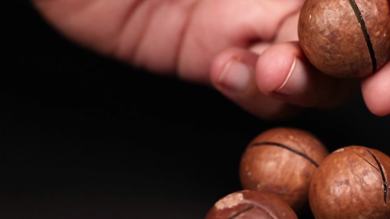 Opening Macadamia Nuts