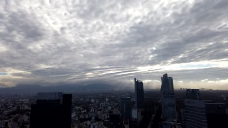 reforma street in mexico city is one of the most emblematic, this is a timelapse in which you see the clouds moving over de buildings