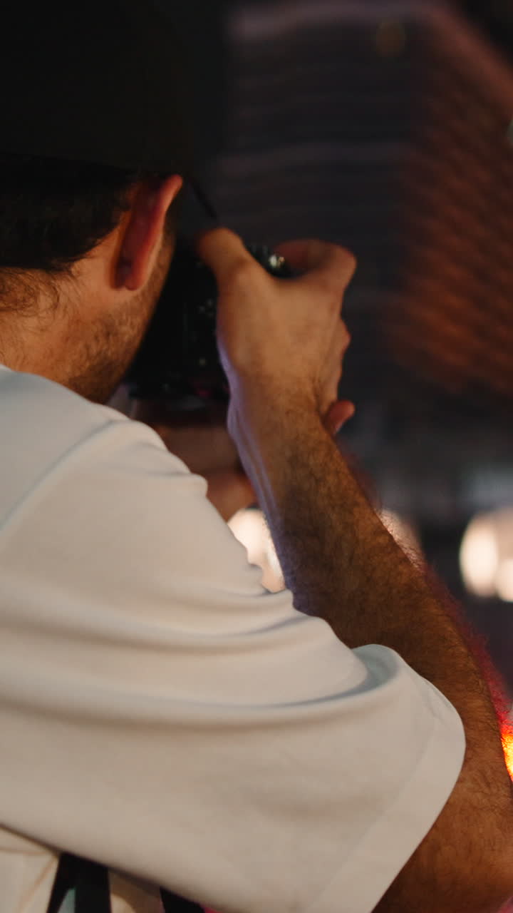 Photographer taking a photo