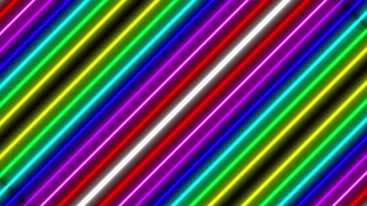 Neon line illumination animation motion graphics