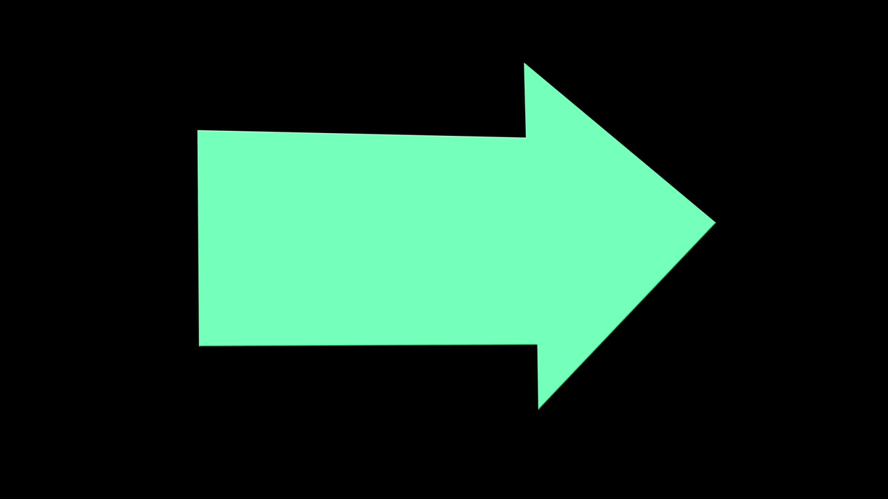 Shape Frame- Arrow, frame for media on alpha