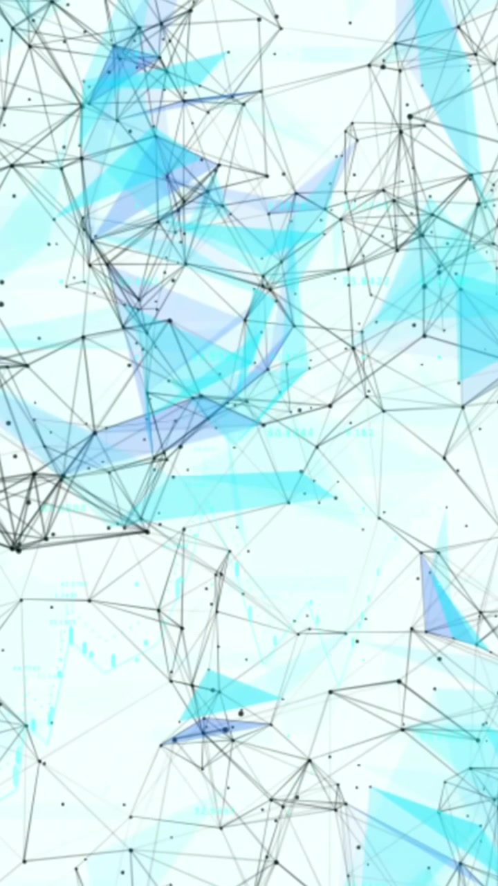 Animation of network of connections over white background
