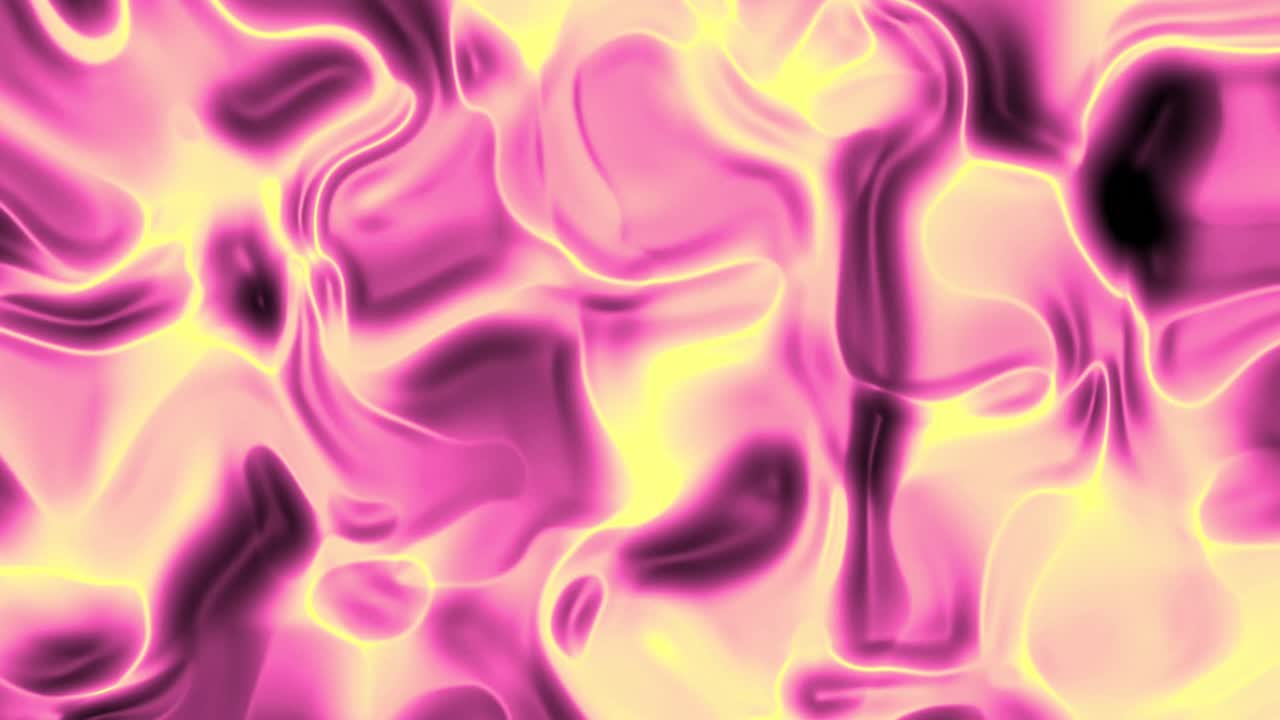 Abstract Glowing Pink and Yellow Fluid Motion Background