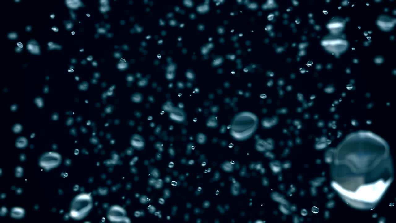 Beautiful rain drops frozen in time
