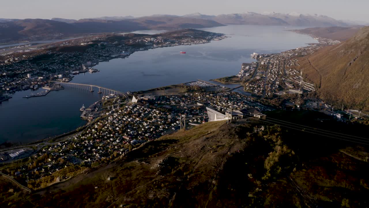 노르웨이 의 트롬소 의 공중 사진