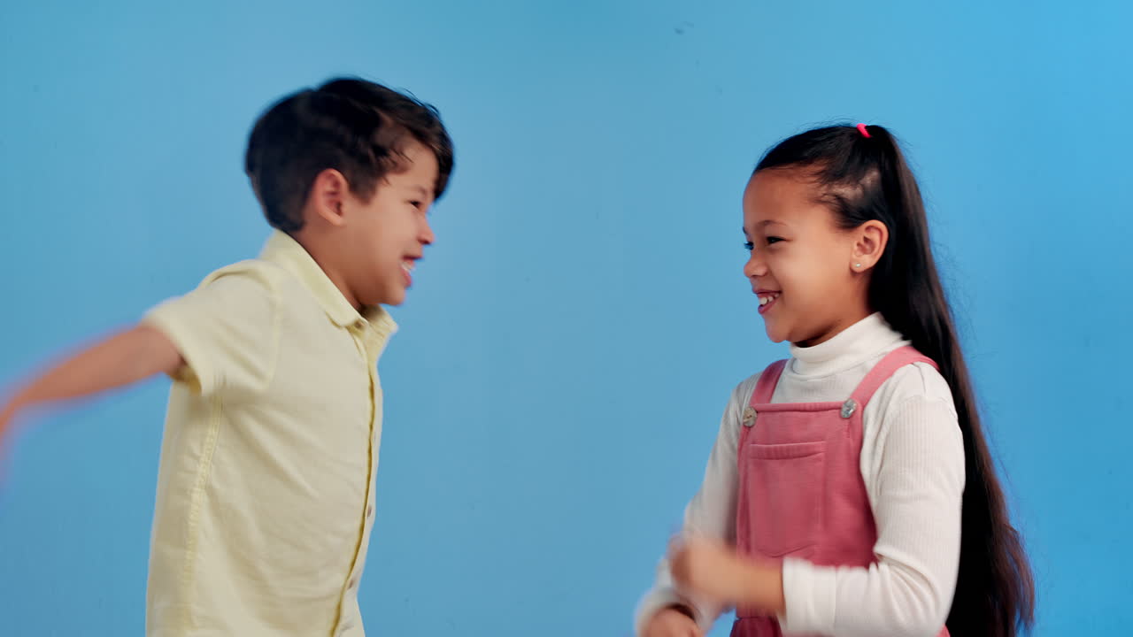 Children playing and having fun together
