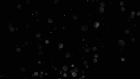 hexagonal particle dust as video background