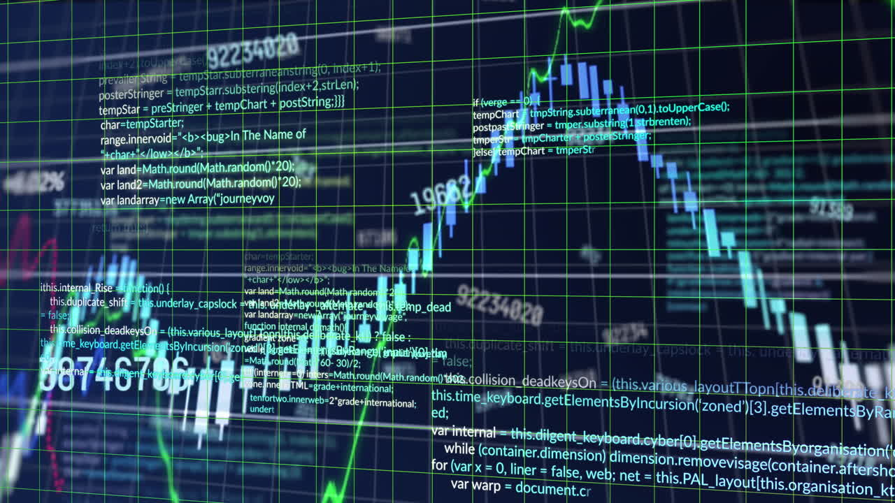 Animation of statistics and financial data processing over grid