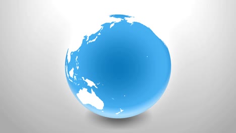 animación en bucle planeta tierra sobre un fondo gris