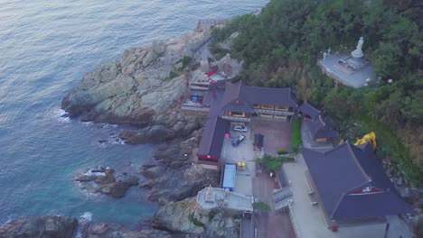 aerial view haedong yonggungsa temple in busan south korea