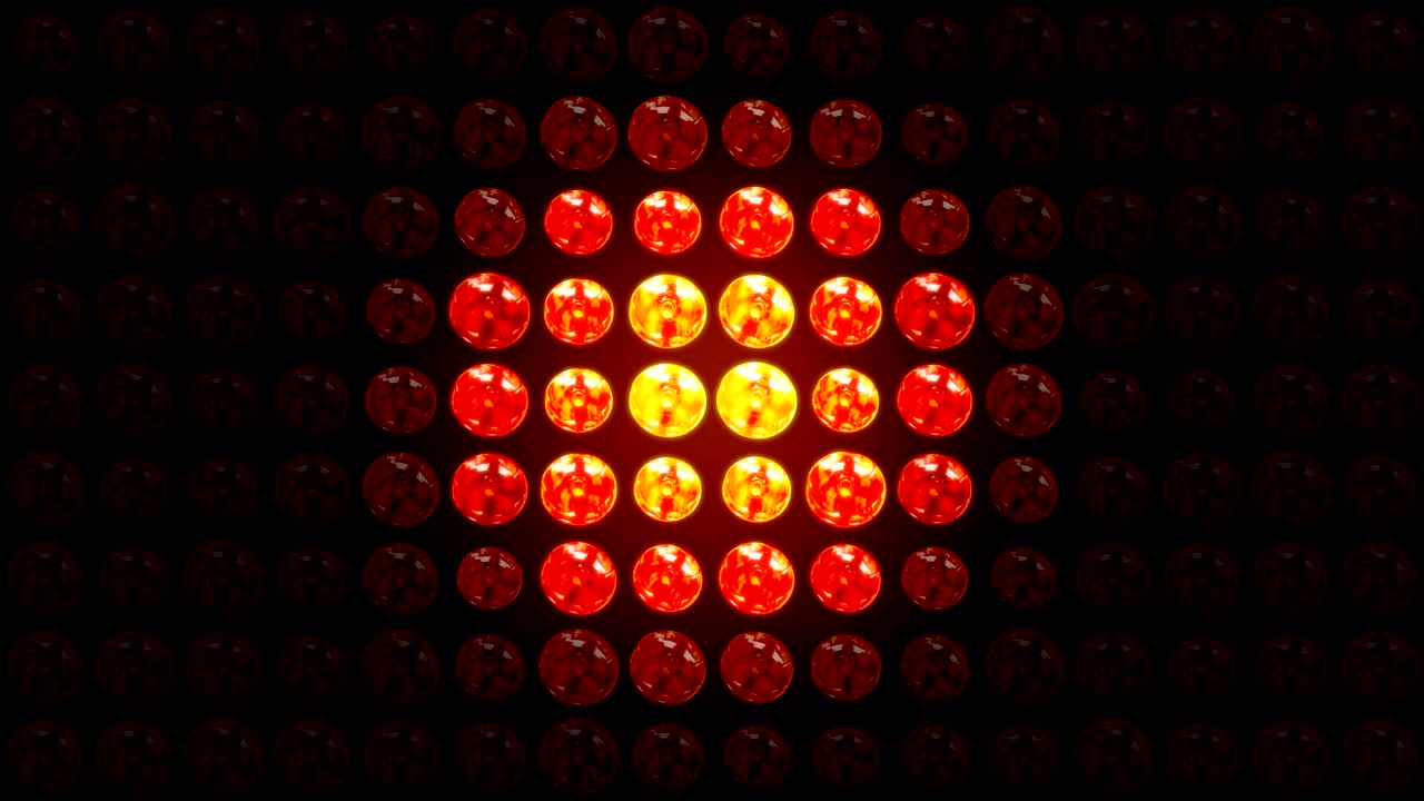 4k animado luces intermitentes fondo de la pared