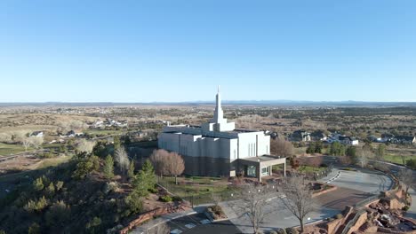 lds último día santo templo mormón en copo de nieve, arizona