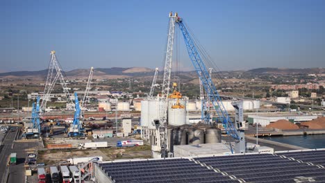 italian shipyard in civitavecchia, italy