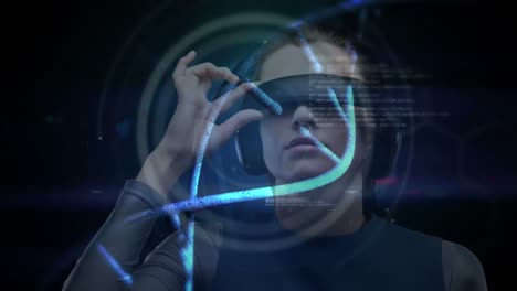 woman using avegant glyph like headset