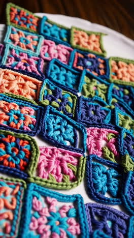 colorful crochet squares