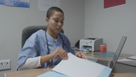 medical professionals working at a hospital