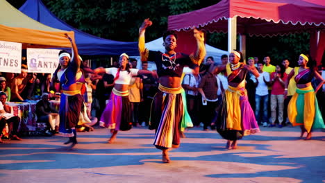 vibrant cultural dance performance at a festival