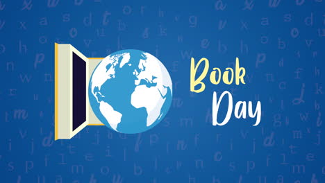 world book day with earth planet