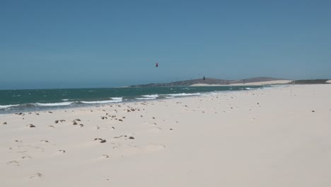 slow motion: the view of jericoacoara during a windy day