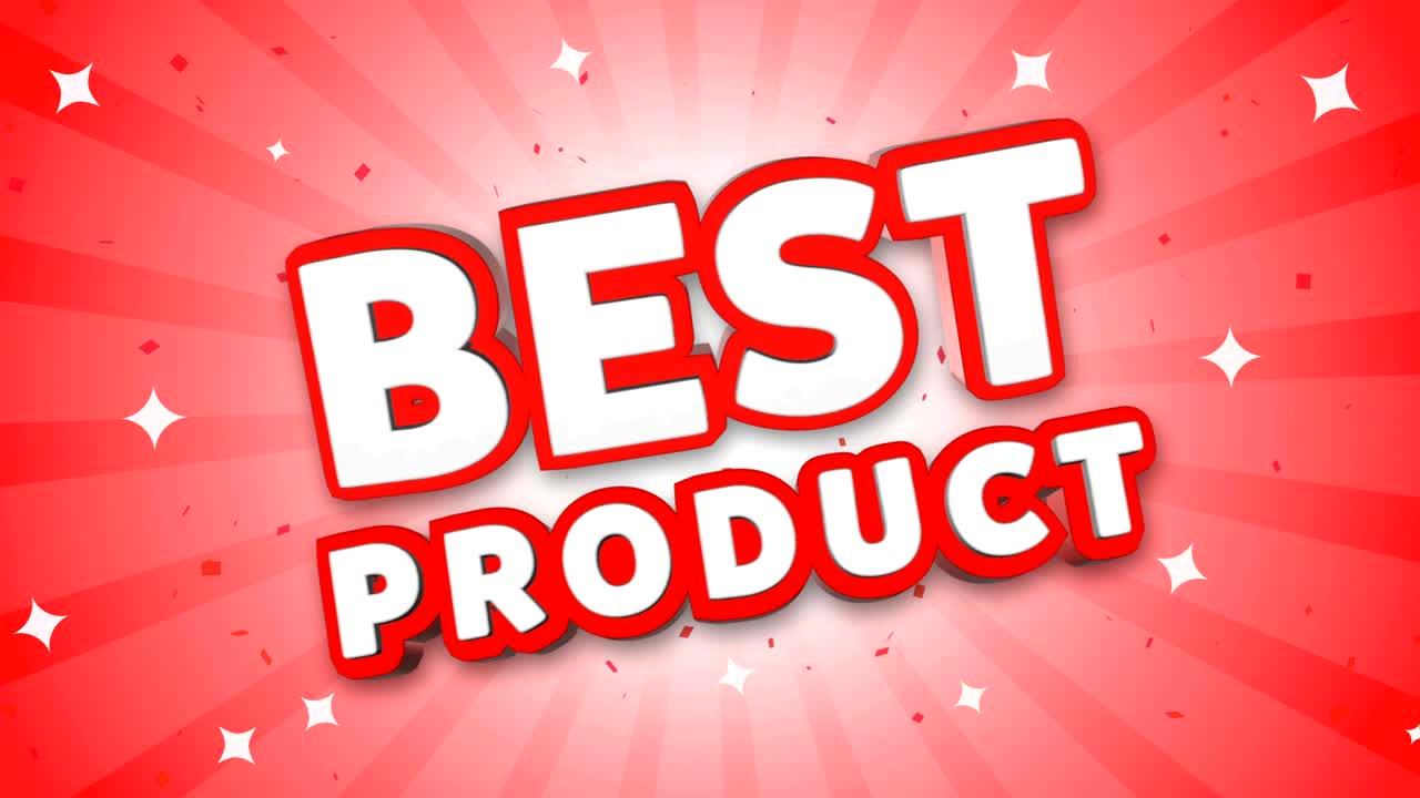 가장 좋은 제품 3d 텍스트가 떨어지는 콘페티 배경에